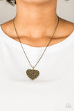 Look Into Your Heart - Brass Necklace - Box 6 - Brass