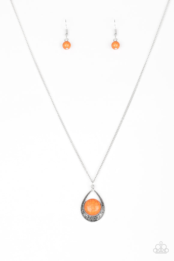 Rio Rancho Resplendence - Orange Necklace - Box 6 - Orange