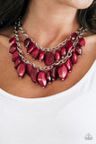 Royal Retreat - Red Necklace - Convention Jewelry - Box 2 - Red