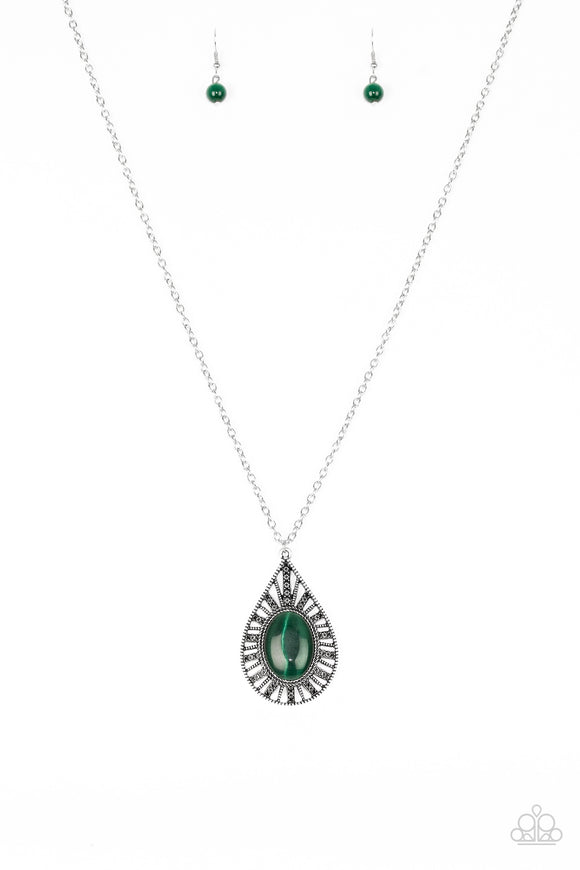 Total Tranquility - Green Necklace - Box 7 - Green