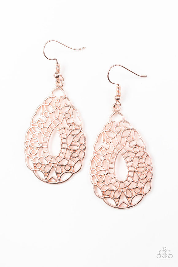 Wisteria Histeria - Rose Gold Earrings