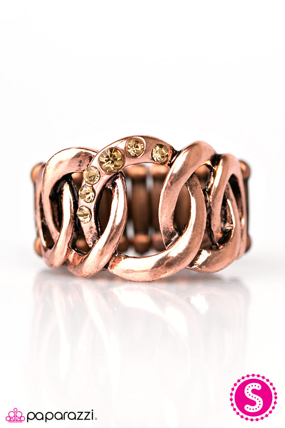 An Extra Side Of Sparkle - Copper Ring - Box 11