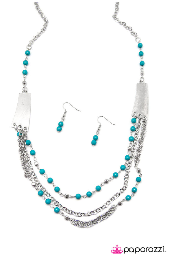 Vivacious Vibes - Blue Necklace - Box 4 - Blue