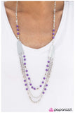 Vivacious Vibes - Purple Necklace - Box 3 - Purple