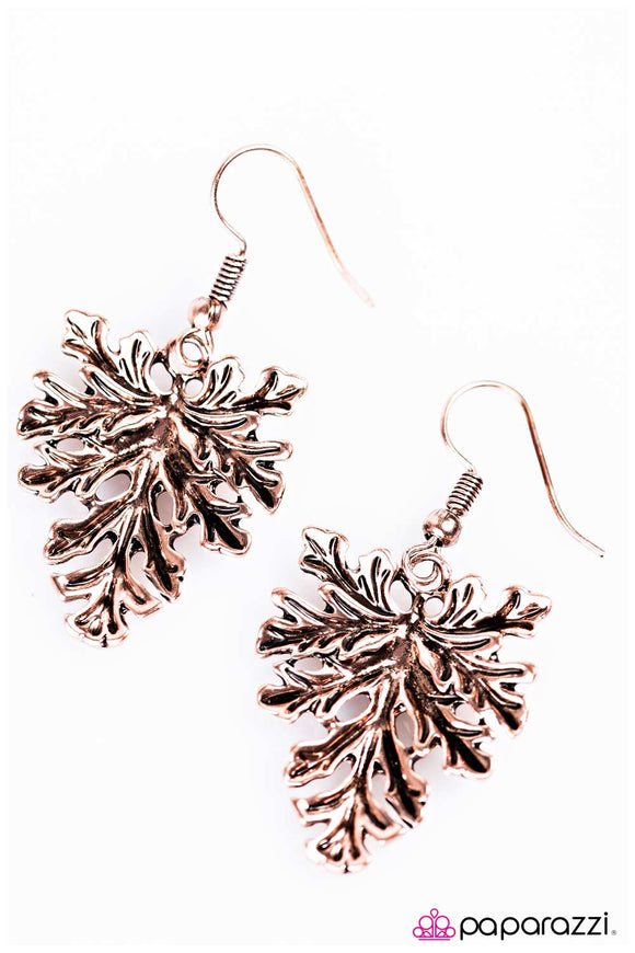 Tree Stars - Copper Earring