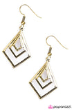 Don't GEO There! - Brass Earrings