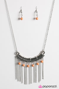 Salsa Dancer - Orange Necklace - Box 6 - Orange