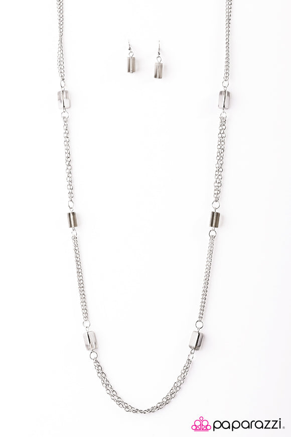 Midnight Mirage - Silver Necklace - Box 16 - Silver