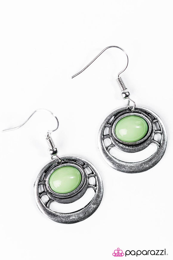 Panama Party - Green Earrings