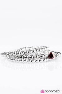 Red Carpet Affair - Red Stretch Bracelet