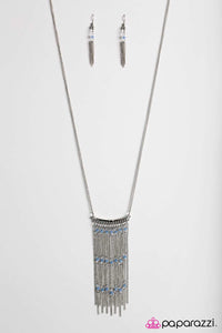 Pull Back The Curtain - Blue Necklace - Box 5 - Blue