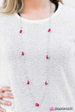 Teardrop Diva - Pink Necklace - Box 8 - Pink