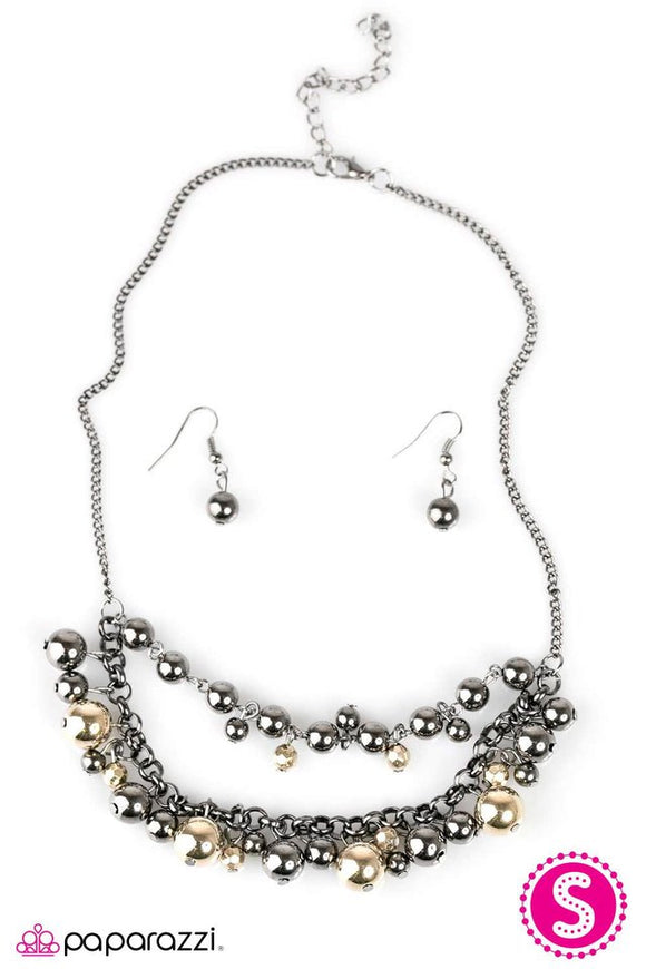 Surprise! - Multi/Gunmetal/Gold Necklace - Box 5 - Multi