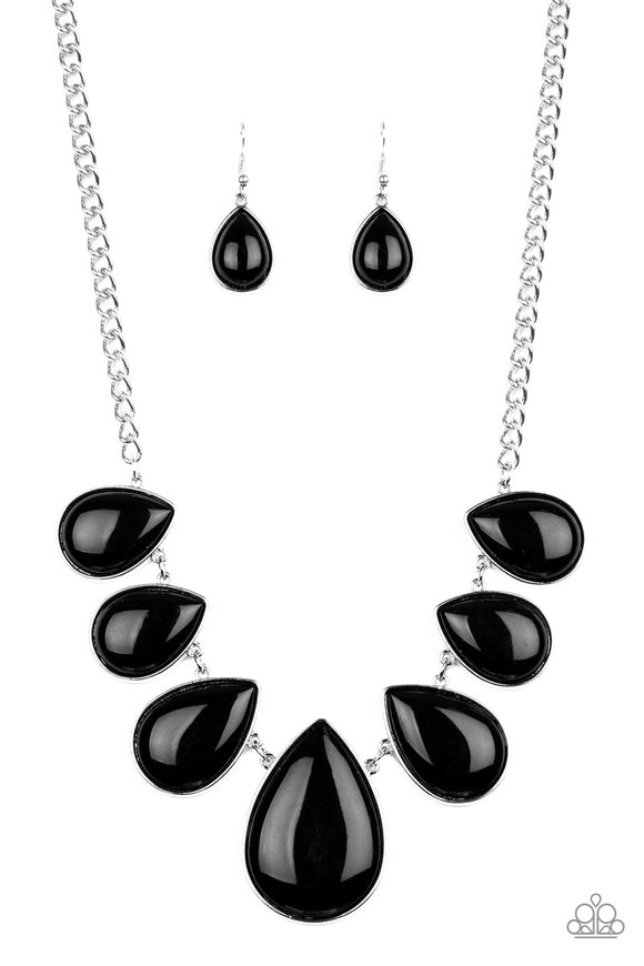 Drop Zone - Black Necklace - Box 9 - Black