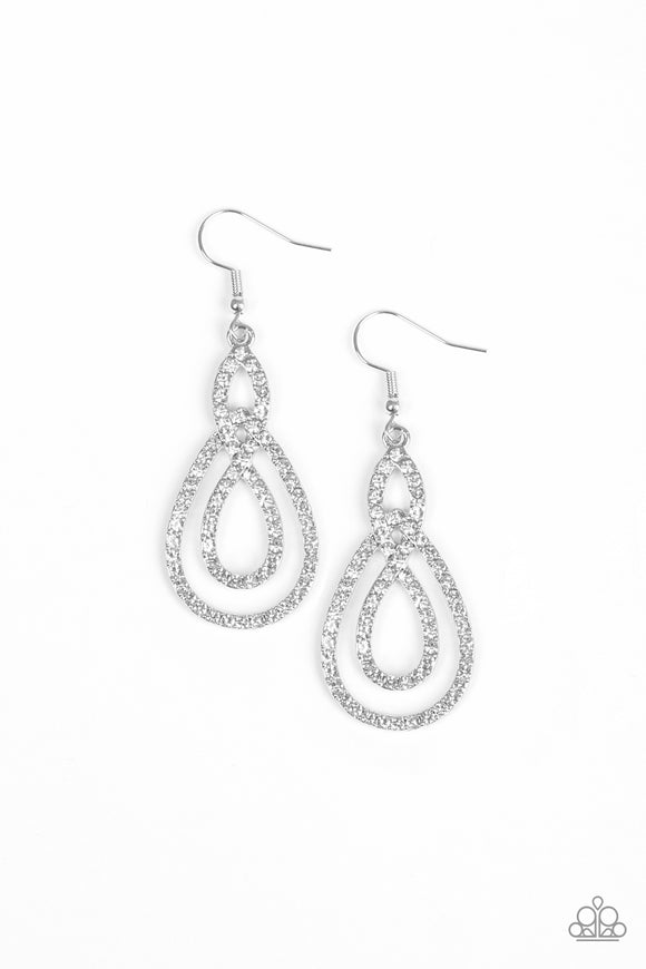 Sassy Sophistication - White Earring