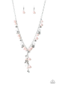 Vintage Heartthrob - Pink Necklace - Box 7 - Pink