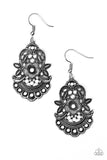 Blooming Bora Bora - White Earrings
