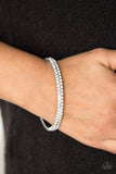 Decked Out In Diamonds - White Bracelet