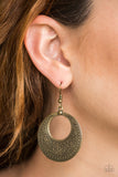 Floral Frontier - Brass Earrings