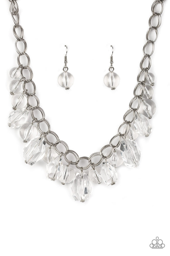 Gorgeously Globetrotter - White Necklace - Box 4 - White