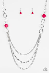 Margarita Masquerades - Pink Necklace - Convention Jewelry Box 1 - Pink