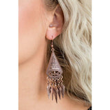 Me Oh MAYAN - Copper Earring