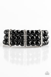 Put On Your GLAM Face - Black Bracelet - Box Stretch Black