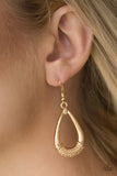 Trending Texture - Gold Earrings