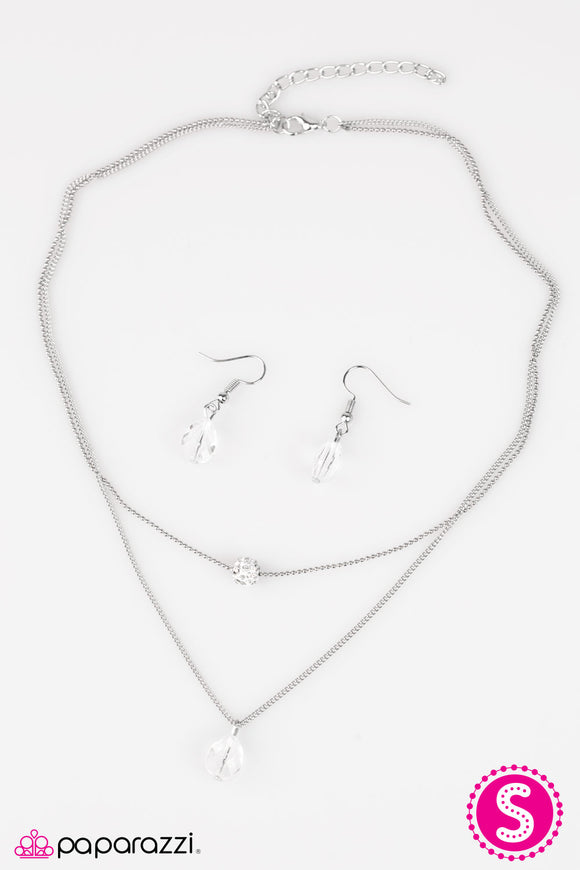 The Ball Is In Your Court - White Necklace - Box 8 - White