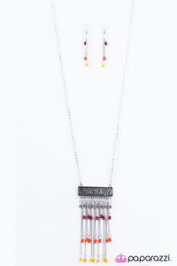 Color Outside The Lines - Multi Necklace - Box 5 - Multi