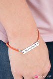 Be Yourself - Orange Bracelet