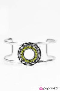 BLING-ing Down The House - Green Bracelet