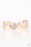 Braided Brilliance - Rose Gold Cuff Bracelet - Bangle Gold Box