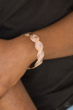 Braided Brilliance - Rose Gold Cuff Bracelet - Bangle Gold Box