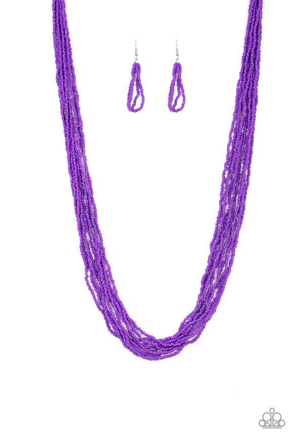 Congo Colada - Purple Necklace - Box 3 - Purple