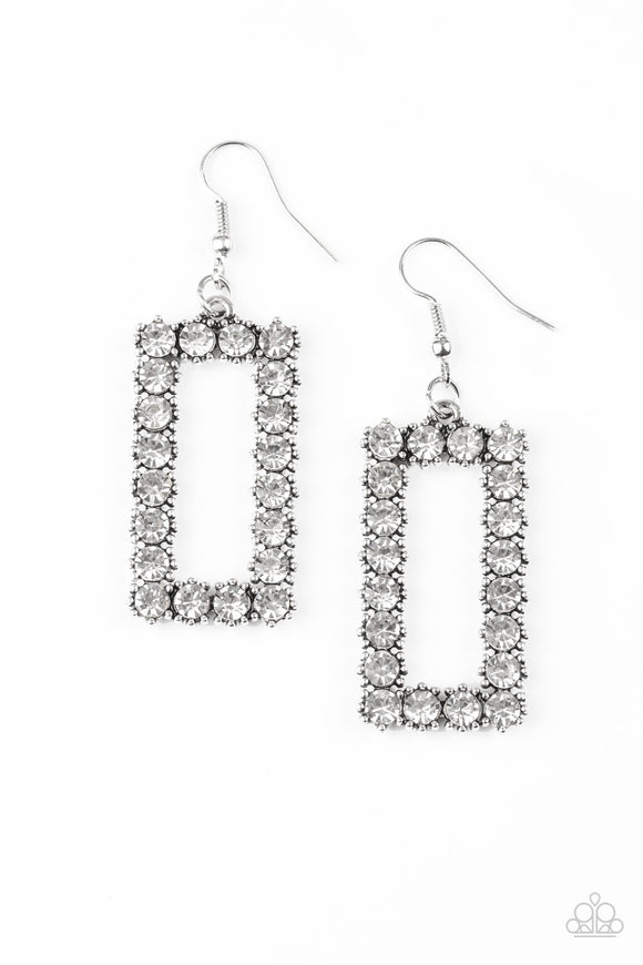 Mirror, Mirror - White Earring