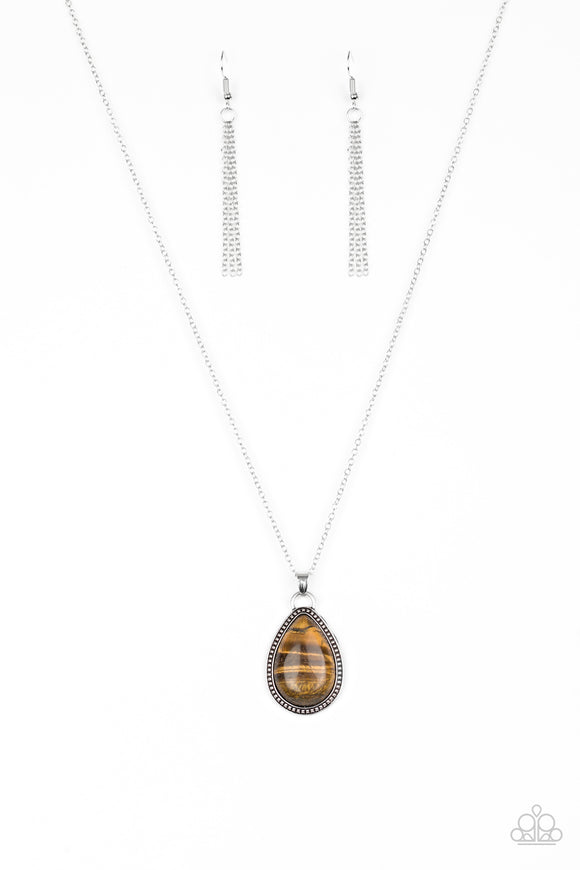 On The Home FRONTIER - Brown Necklace - Box 1 - Brown