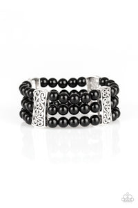 Ritzy Ritz - Black Bracelet - Box Stretch Black