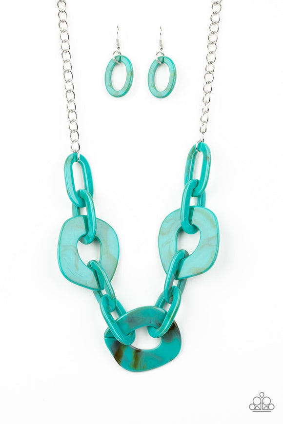 Courageously Chromatic - Blue Necklace - Box 3 - Blue