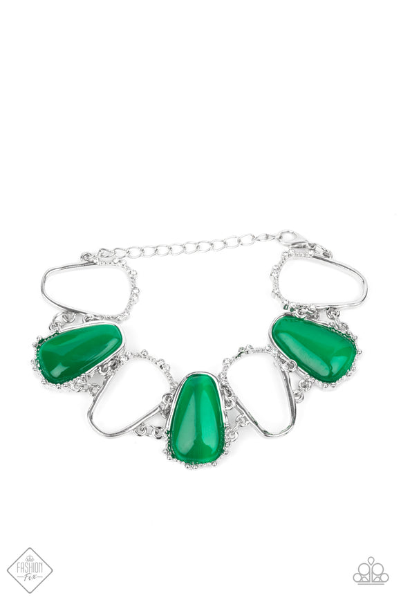 Yacht Club Couture - Green Bracelet - Green Clasp