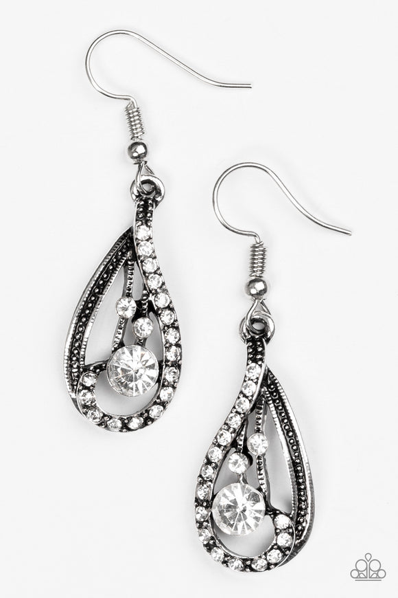 All For Show - White Earring