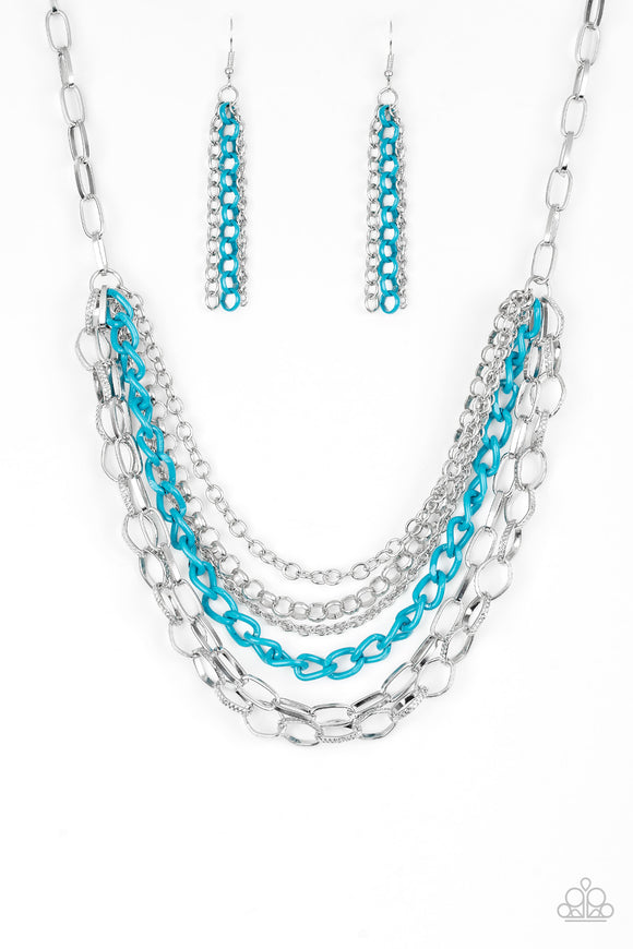 Color Bomb - Blue Necklace - Box 1 - Blue