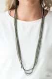 Colorful Calamity - Green Necklace - Box 3 - Green