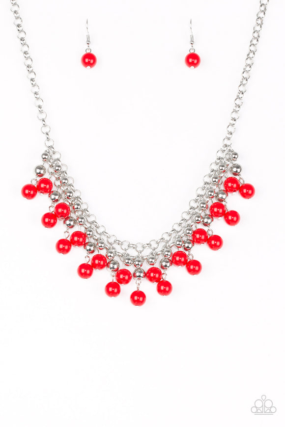 Friday Night Fringe - Red Necklace - Box 2 - Red