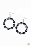 Ring Around The Rhinestones - Blue Earrings