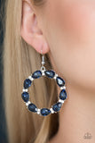 Ring Around The Rhinestones - Blue Earrings