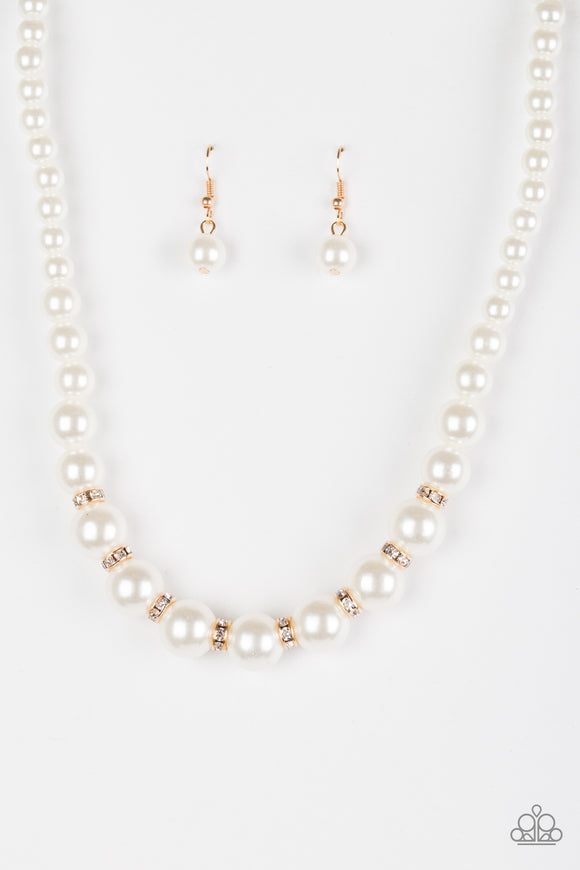 Showtime Shimmer - White Necklace - Box 3 - White