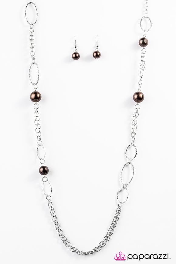 Celebrity Gossip - Brown Necklace - Box 4 - Brown