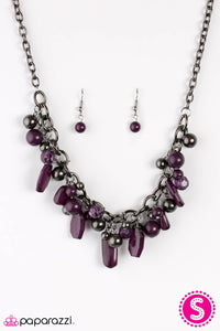 Mardi Gras Glamour - Purple Necklace - Box 3 - Purple