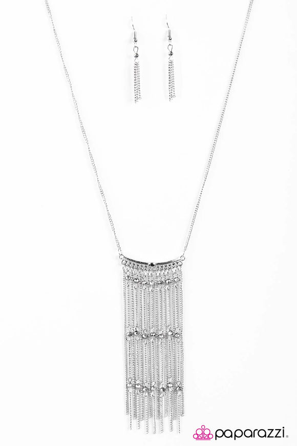 Pull Back The Curtain - Silver Necklace - Box 13 - Silver